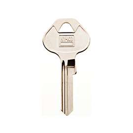 HY-KO 11010M70 Key Blank, Brass, Nickel, For: Master Locks and Padlocks