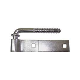 ProSource LR-090PS Hook/Strap Hinge, 11-3/4 in W Frame Leaf, 1-1/4 in H Frame Leaf, 4 mm Thick Leaf, Steel, Zinc