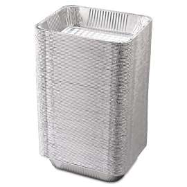Aluminum Steam Table Pans, Half-Size Deep, 2.56" Deep, 10.38 x 12.75, 100/Carton