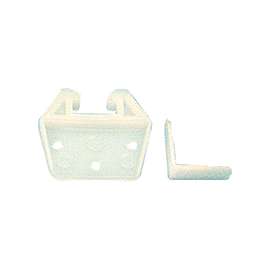 Prime-Line R 7223 Drawer Track Guide Kit, Plastic, White