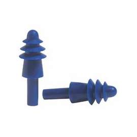 AirSoft Reusable Earplugs, TPE, Blue, Uncorded, Impact Case