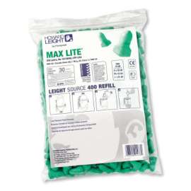 Earplug Dispenser Refills, Bag, Green, Max Lite