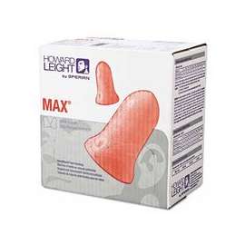 Max Disposable Earplugs, Foam, Blue/Red/White, Uncorded