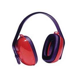 QM24+ Earmuffs, 25 dB NRR, Red, Over the Head