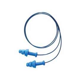 SmartFit Detectable Earplugs, TPE, Blue, Corded