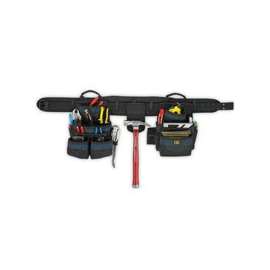 CLC Tool Works Series 2605 Tool Belt, 29 to 46 in Waist, Ballistic Poly Fabric, 20-Pocket