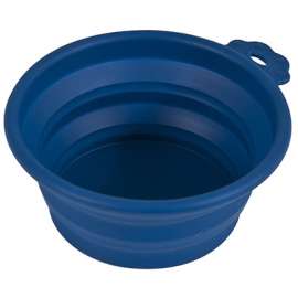 3C BLU Trav Pet Bowl