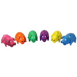 4"Polka Dot Pig Dog Toy