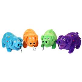 Polka Plush Pig Dog Toy