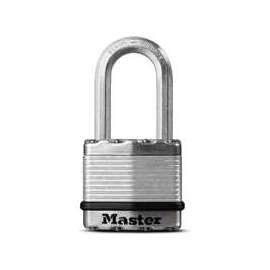 Master Lock Magnum Series M1XKADLF Padlock, Keyed Alike Key, 5/16 in Dia Shackle, 1-1/2 in H Shackle, Zinc