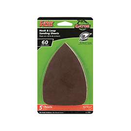 Gator 3733 Sanding Sheet, 3-1/2 in W, 5 in L, 60 Grit, Coarse, Aluminum Oxide Abrasive, Paper Backing