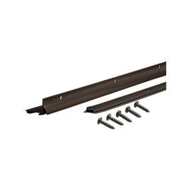M-D 06056 Door Bottom with Drip Cap, 36 in L, 1-3/32 in H, Aluminum, Bronze