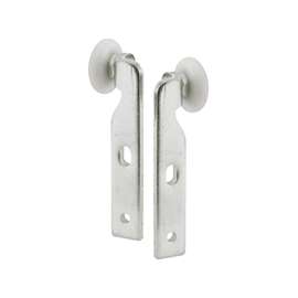 Prime-Line N 6518 Roller Assembly, 3/4 in Dia Roller, Side Mounting, Steel, Silver