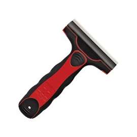 American LINE 65-0002-0000 Glass and Tile Scraper, 0.562 in W Blade, Two-Facet Blade, Carbon Steel Blade, Plastic Handle