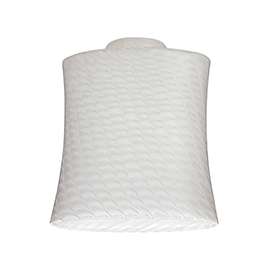 Westinghouse 8141200 Light Shade, Slightly Flared, Glass, White