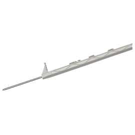 63" WHT Step Poly Post