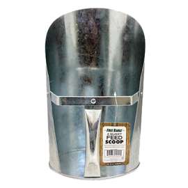 4QT Galv Feed Scoop