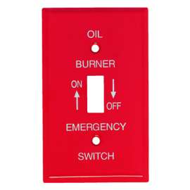 RED 1G Oil Burner Plate