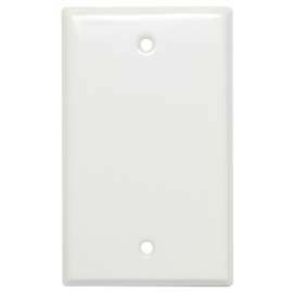 WHT 1G BLNK Wall Plate