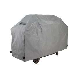 GrillPro 50561 Grill Cover, 60 in L, 21 in W, 40 in H, PEVA/Polyester, Black