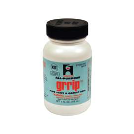 Hercules GRRIP 15510 Pipe Joint and Gasket Seal, 4 oz Can, Liquid, Paste, Black
