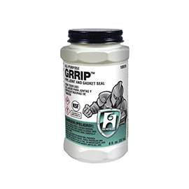 Hercules GRRIP 15515 Pipe Joint and Gasket Seal, 8 oz Can, Liquid, Paste, Black