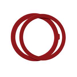 Korky 435BP Valve Seal Kit, Chlorazone Rubber, Red