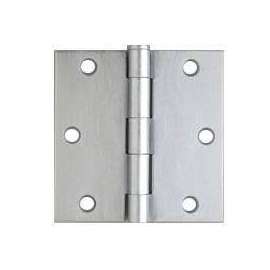 ProSource 20338SCX Square Corner Door Hinge, Steel, Satin Chrome, Loose Pin, 180 deg Range of Motion
