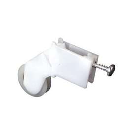 Prime-Line B 645 Roller Assembly, 1 in Dia Roller, 1/4 in W Roller, Nylon, White, 2-Roller