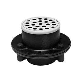 Oatey 42197 Shower Drain, Iron, Black