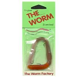 6" BRN/ORG Worm Lure