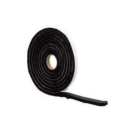 M-D 06635 Premium Weatherstrip Tape, 3/4 in W, 10 ft L, Rubber, Black