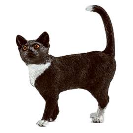 BLK/WHT Standing Cat