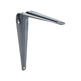ProSource 21138PGL-PS Shelf Bracket, 65 lb/Pair, 6 in L, 5 in H, Steel, Gray