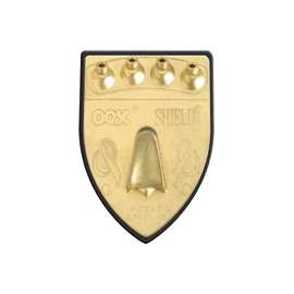 OOK 55007 Shield Hanger, 100 lb, Steel, Brass, Gold