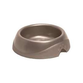 PETMATE 23079 Pet Feeding Bowl, L, 4 Cups Volume, Plastic, Pearl Tan/Waterfall Blue/White