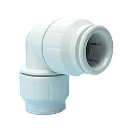 Speedfit PEI0328P Union Pipe Elbow, 3/4 in, Plastic, White, 160 psi Pressure