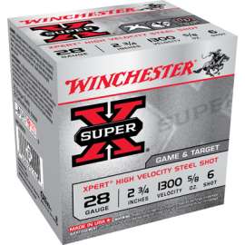 25RND 28GA 2-3/4#6 Ammo