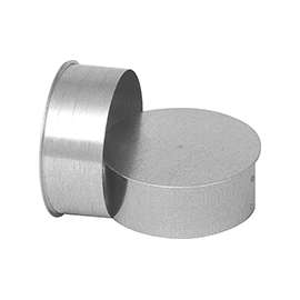 Imperial GV0726 Round End Cap, 8 in Dia, Galvanized Steel, Galvanized