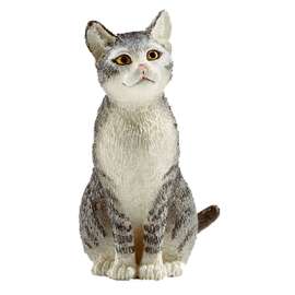 GRY/WHT Sitting Cat