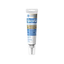 GE Silicone II Multi-Purpose Silicone Sealant, 2.8 oz, Tube, Clear, Solid
