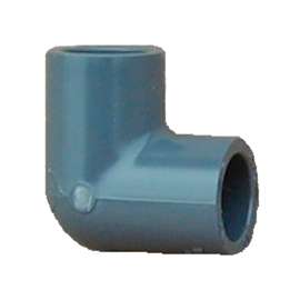 LASCO 806007BC Pipe Elbow, 3/4 in, Slip, 90 deg Angle, PVC, SCH 80 Schedule