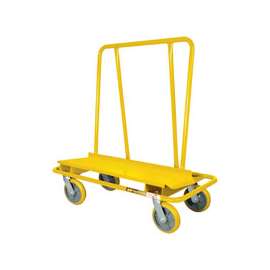 METALTECH I-DCL8YGR31 Drywall Cart, 80 lb, 14 Gauge, Steel, 49-1/4 in OAL, 22-1/4 in OAW