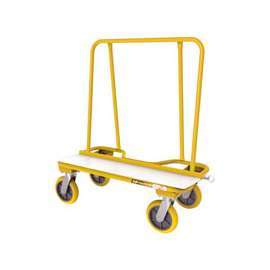 METALTECH 2000 Series I-BMD2131YGR Drywall Cart, 3000 lb, 13 Gauge, Steel, 38 in OAL, 20 in OAW, Yellow