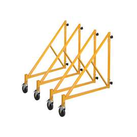 METALTECH Jobsite Series I-CISO4TT Outrigger Set, Plastic/Steel, Yellow Enamel