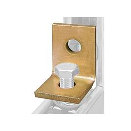 SuperStrut 200 ZAB201-10 Angle Bracket Fitting, Steel, Gold, Galvanized