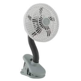 4" WHT/GRY Clip Fan
