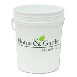H&GS 5GAL WHT Plas Pail
