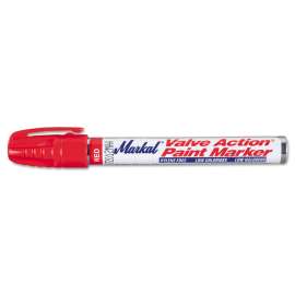 Valve Action Paint Marker 96822, Medium Bullet Tip, Red