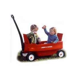 RADIO FLYER 2700 Pathfinder Wagon, 200 lb Capacity, Steel, Red